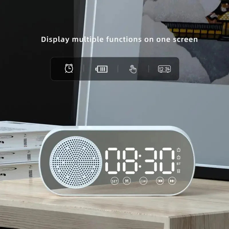 Orologio digitale con altoparlante Bluetooth e radio FM