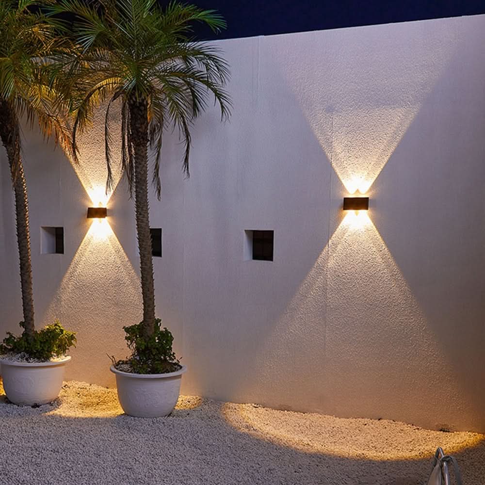 Lampada da Parete Esterno Solare LED Impermeabile