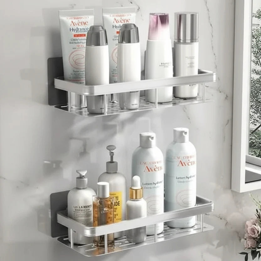 NORDICSHELF - Mensola adesiva per il bagno – Senza fori e stilosa per ogni bagno
