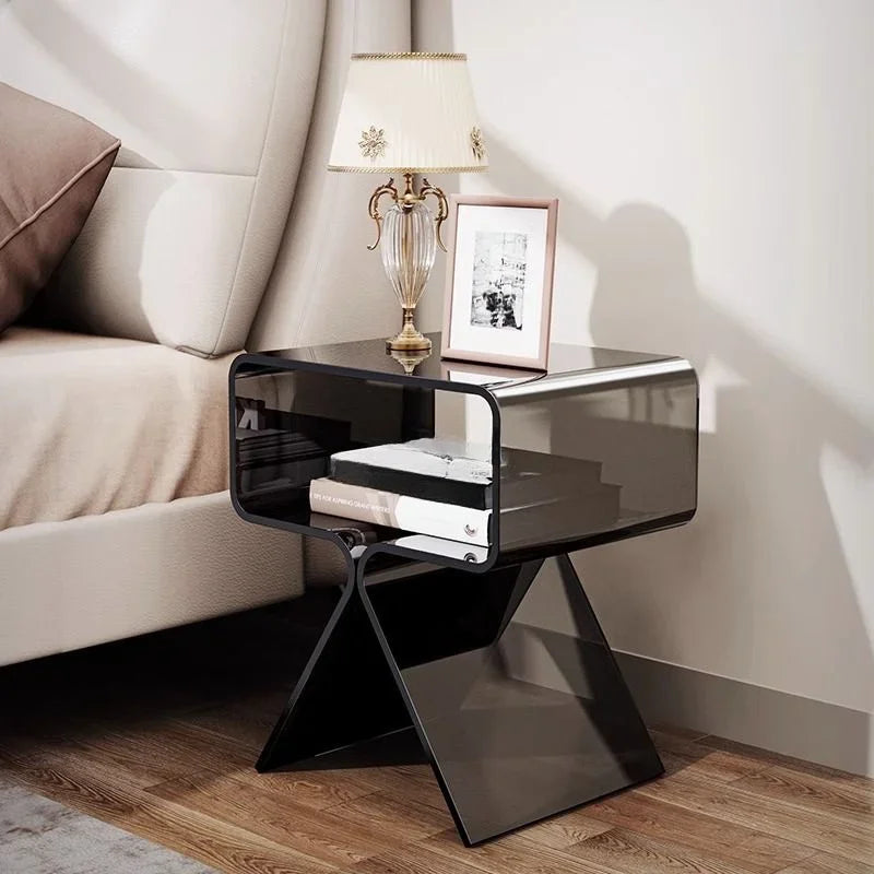 Ignyra - Tavolino da Salotto Trasparente in Acrilico con Design Moderno e Sottile