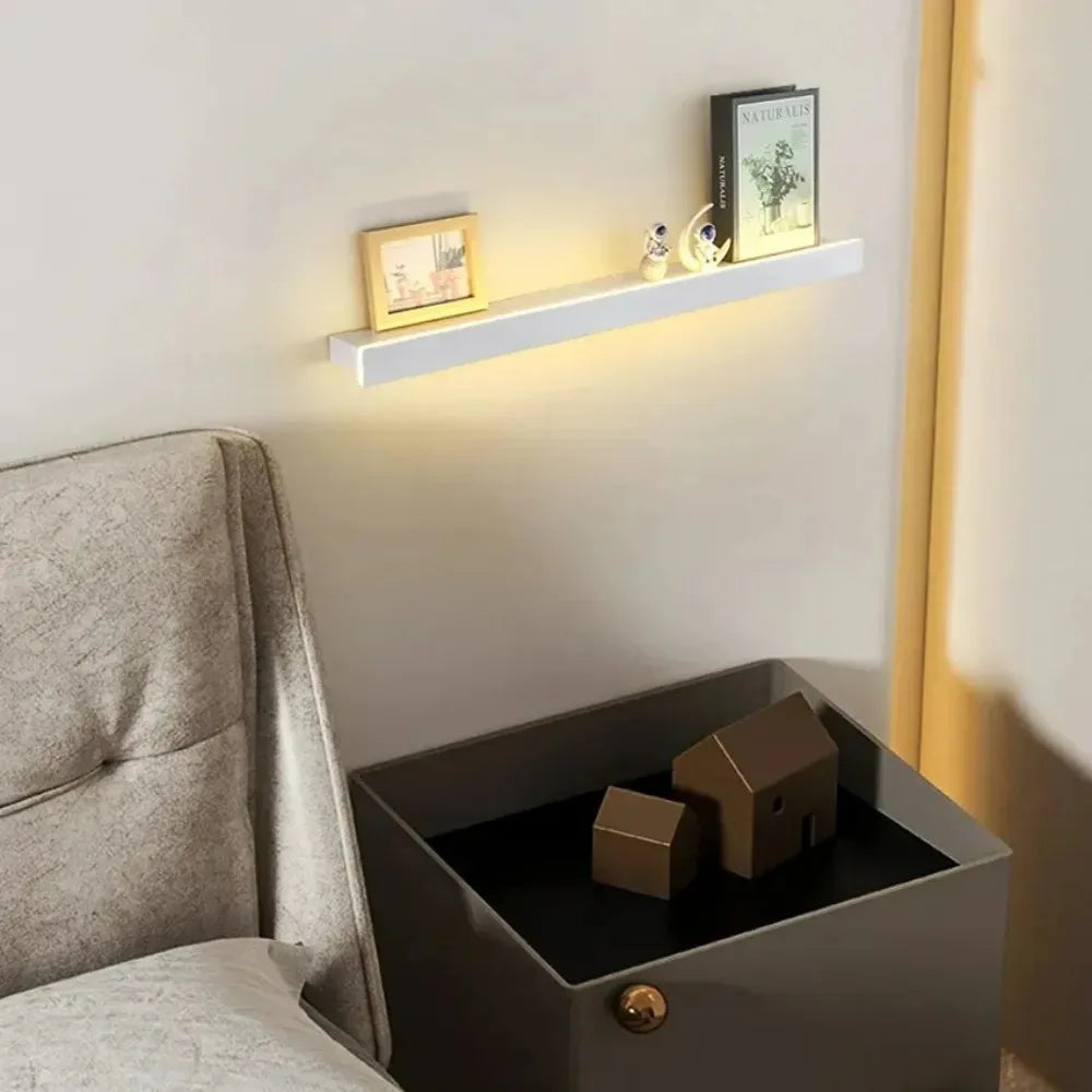 Luntheris - Lampada da Parete LED con Mensola Notturna