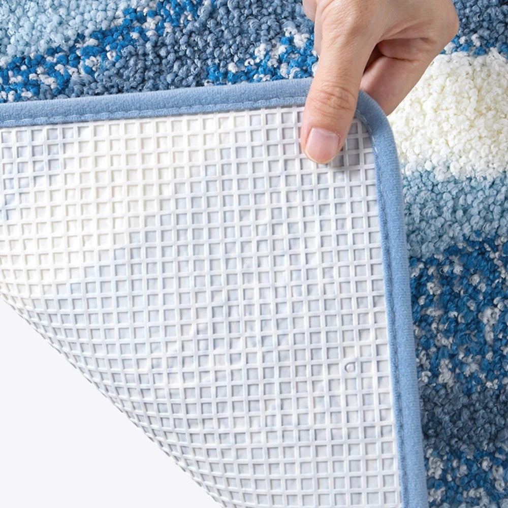 Tappetino da Bagno con Motivo Orme di Spiaggia
