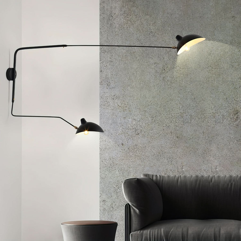 Lampada da parete regolabile Mid Century