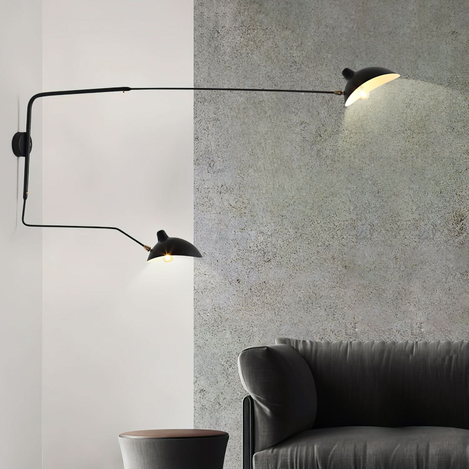 Lampada da parete regolabile Mid Century