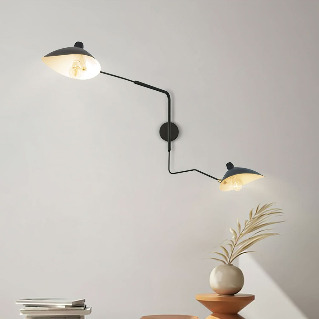 Lampada da parete regolabile Mid Century