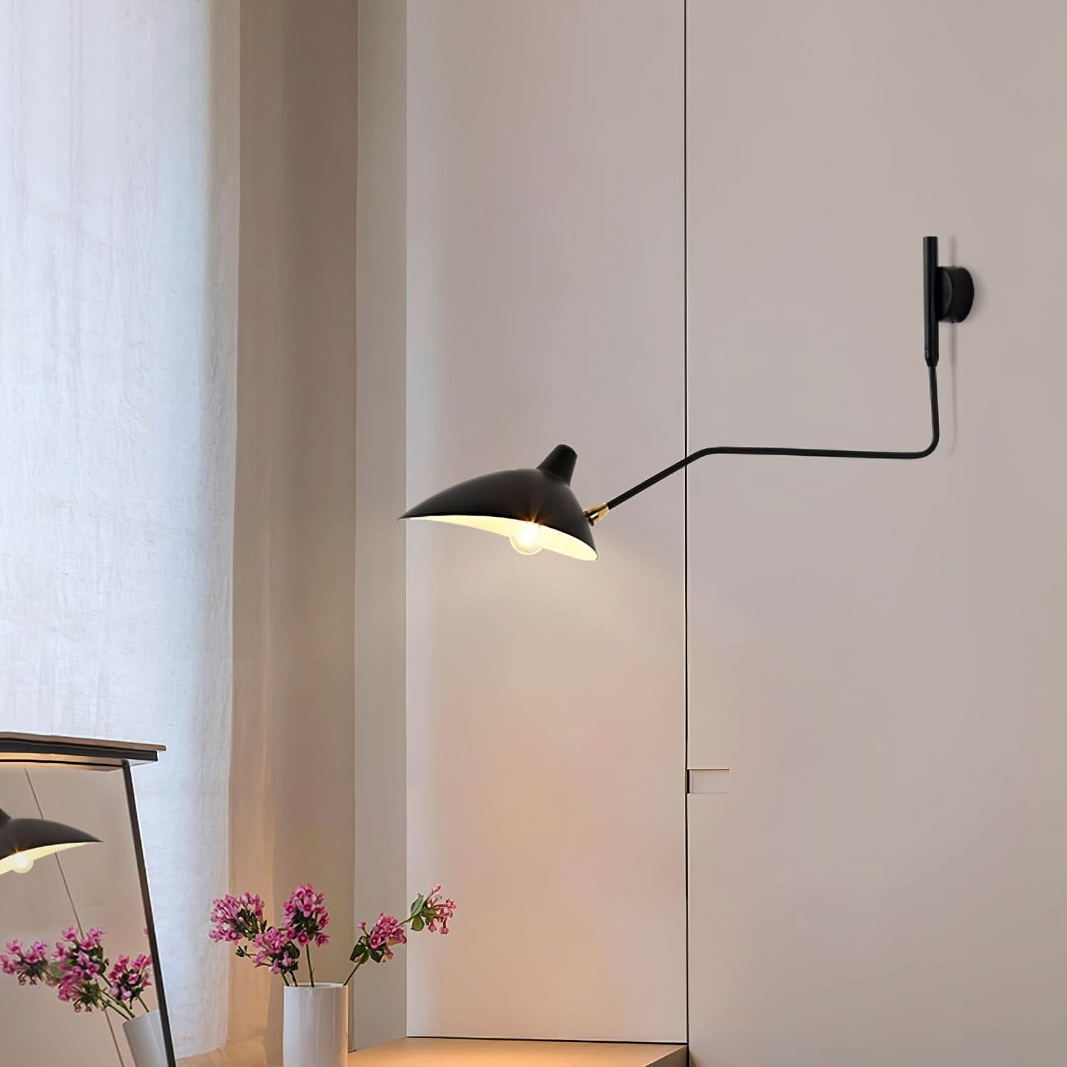 Lampada da parete regolabile Mid Century