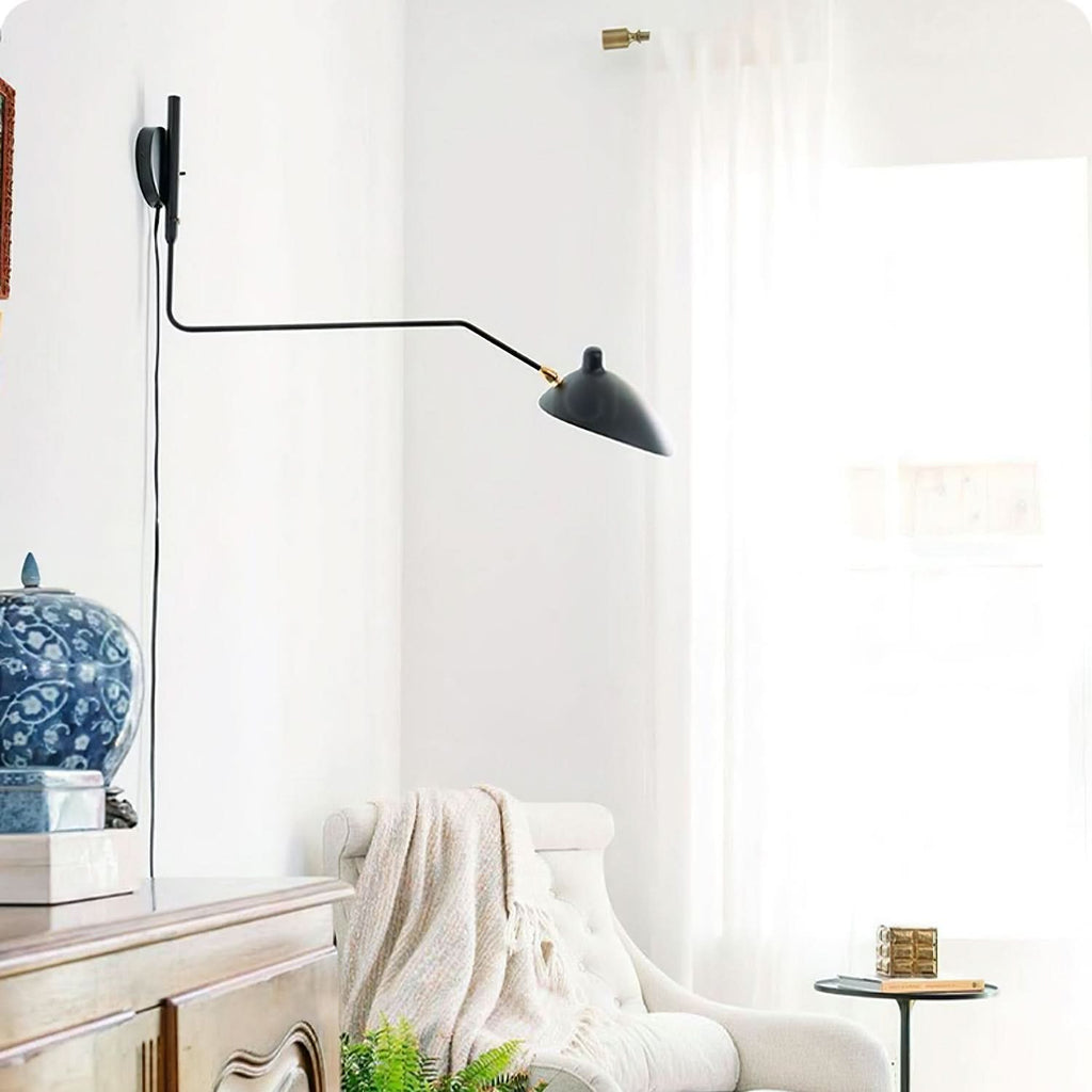 Lampada da parete regolabile Mid Century