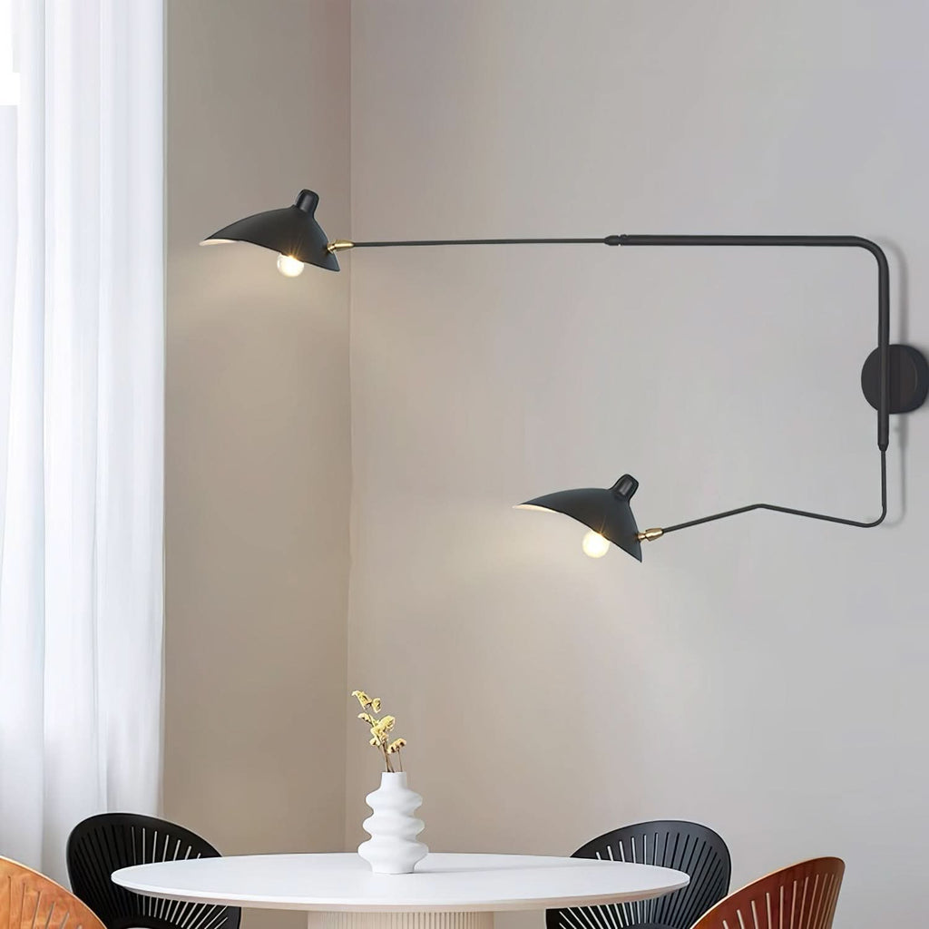 Lampada da parete regolabile Mid Century