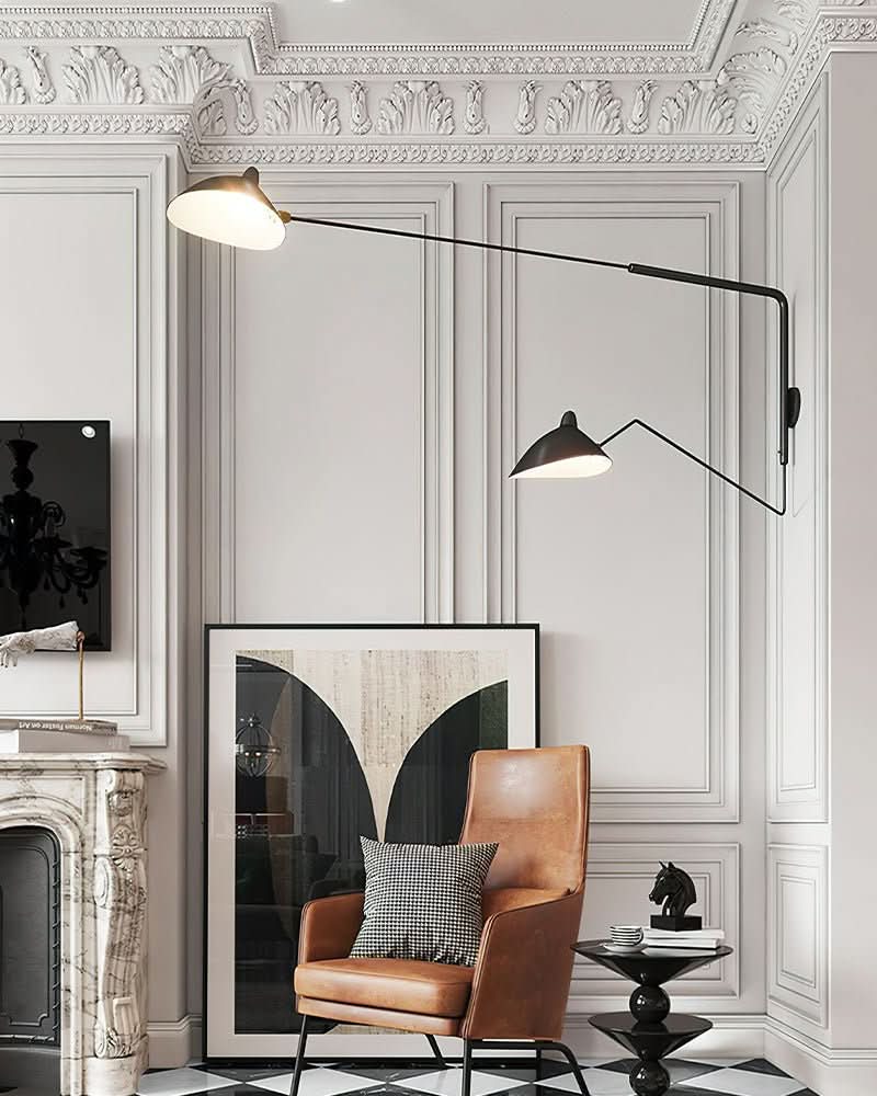 Lampada da parete regolabile Mid Century