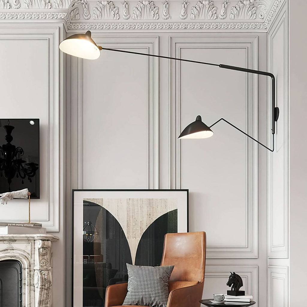 Lampada da parete regolabile Mid Century
