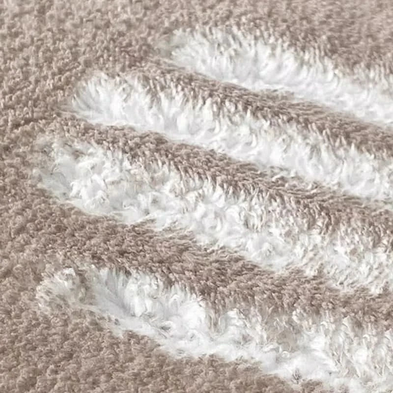 Tappeto Moderno Irregolare in Peluche per Soggiorno e Camera da Letto