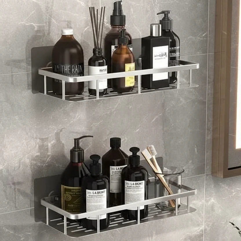 NORDICSHELF - Mensola adesiva per il bagno – Senza fori e stilosa per ogni bagno