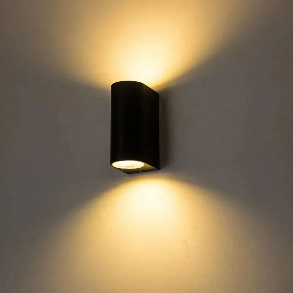 Moderna Lampada da Parete Esterno LED Su e Giù in Alluminio