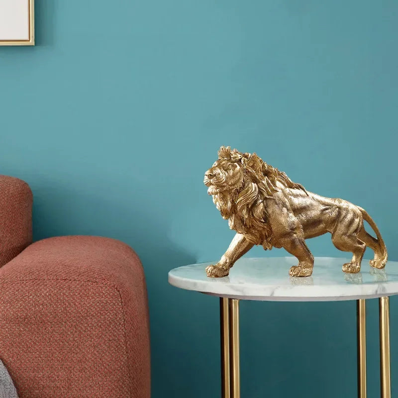 Decorazione in Oro a Forma di Leone per la Tua Casa