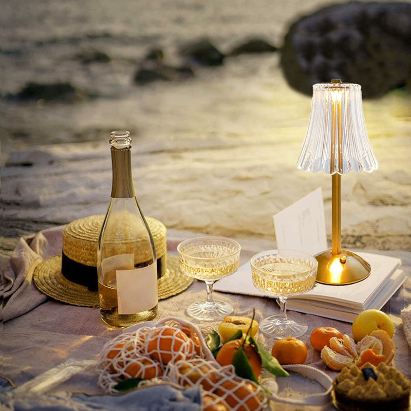 Lampada da tavolo retro a LED ricaricabile USB - BrillianceGlow