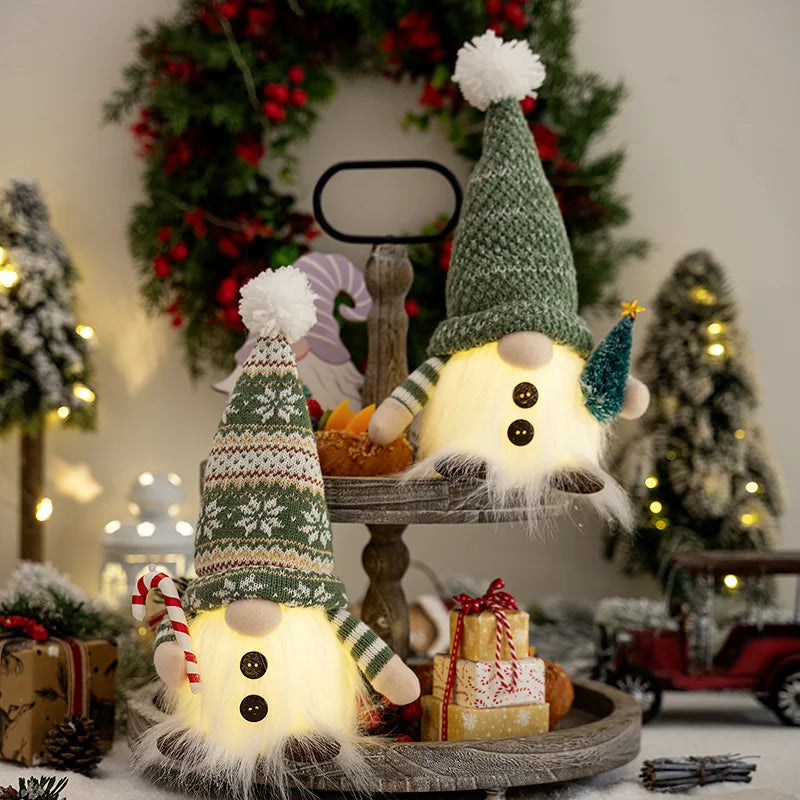 Decorazione di nisse natalizio | LED luce notturna | Ornamento festivo a calda luminosità