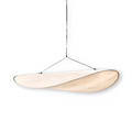 Auréline – Lampada a sospensione artigianale in tessuto e metallo con illuminazione LED