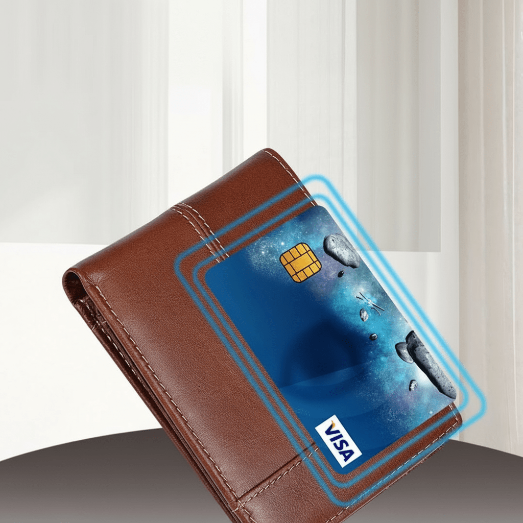 SAFEPOCKET – Portafoglio in vera pelle con blocco RFID per uomini