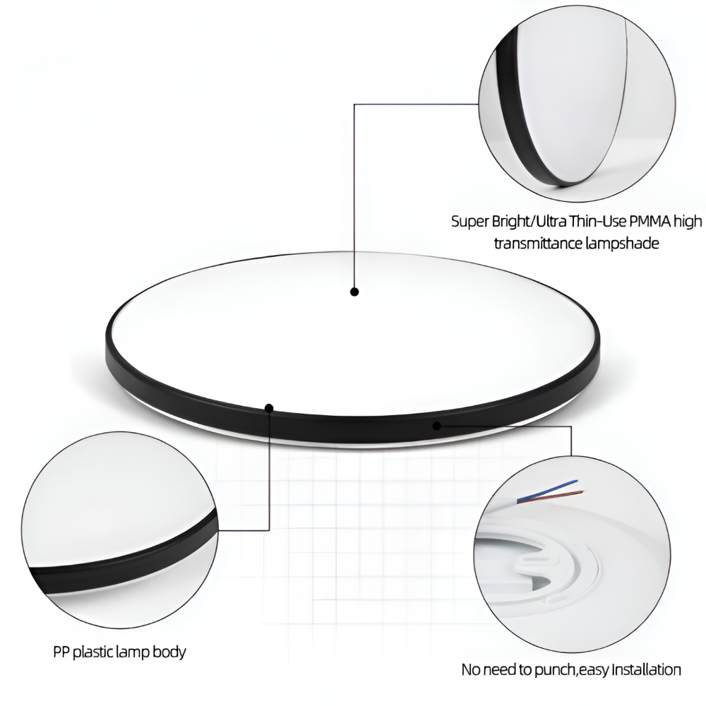 SlimCirc – Lampada da soffitto LED rotonda moderna con design ultrafine