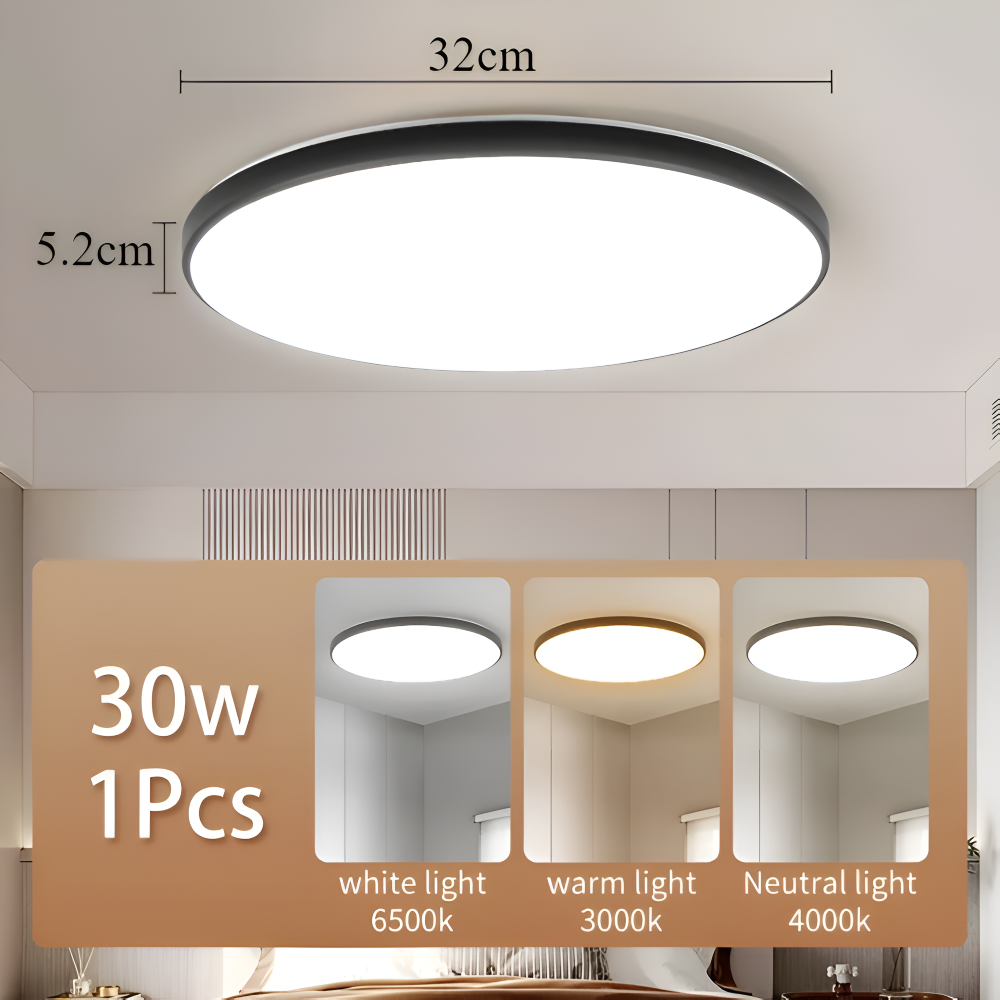 SlimCirc – Lampada da soffitto LED rotonda moderna con design ultrafine