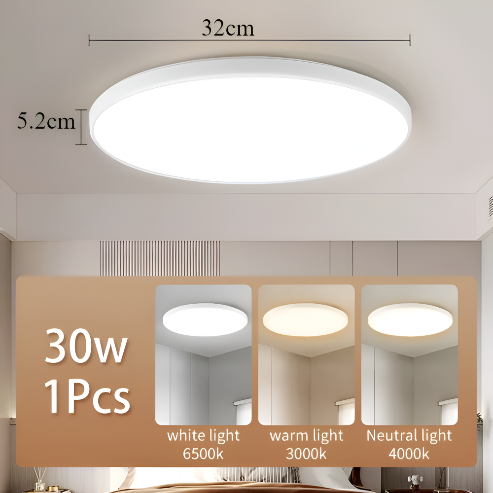 SlimCirc – Lampada da soffitto LED rotonda moderna con design ultrafine