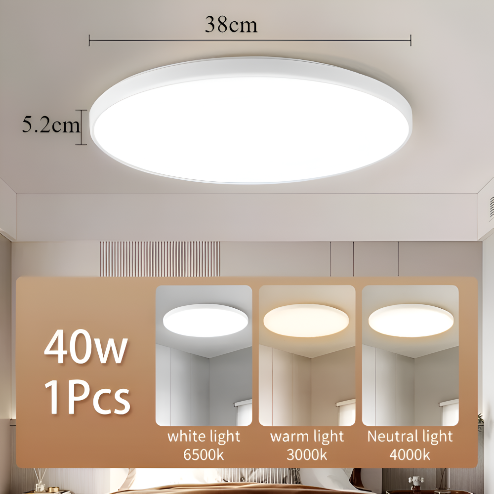 SlimCirc – Lampada da soffitto LED rotonda moderna con design ultrafine