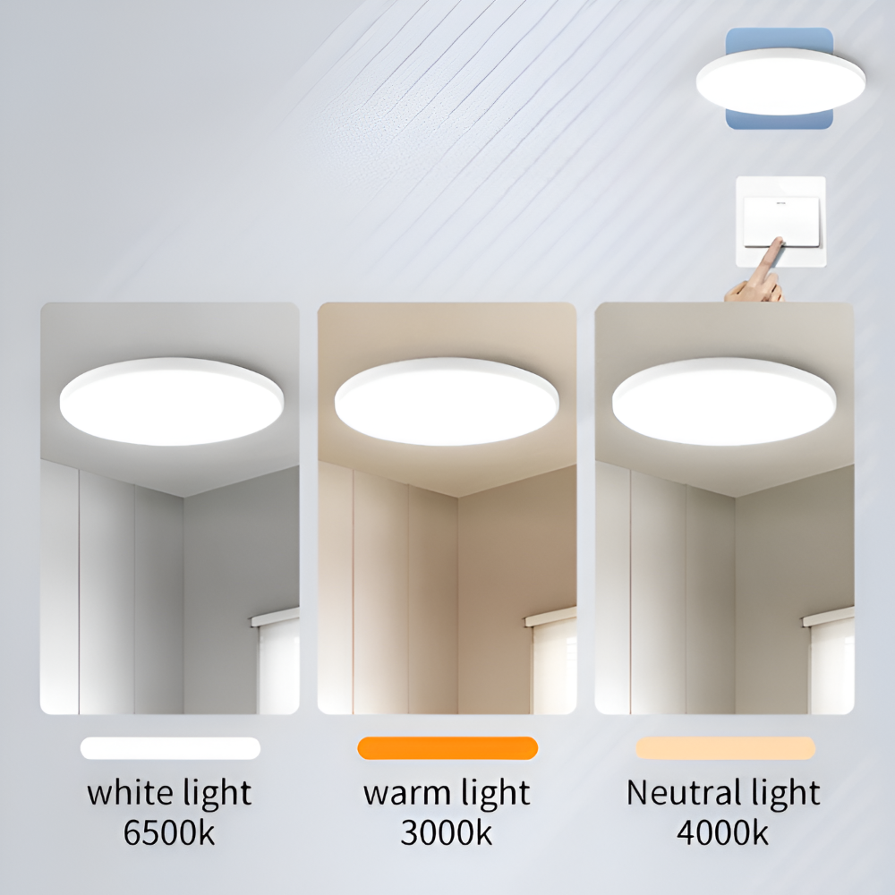 SlimCirc – Lampada da soffitto LED rotonda moderna con design ultrafine
