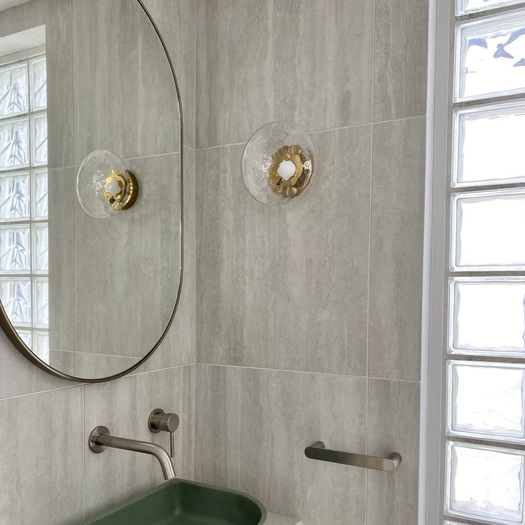 Noreva | Applique in Vetro Scultoreo con LED Integrato per Illuminazione Interni Moderni