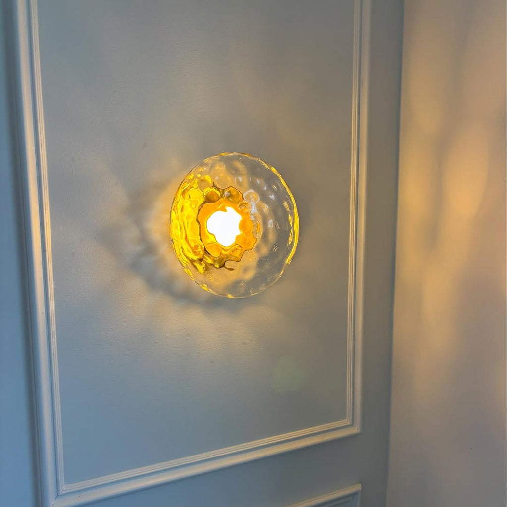 Noreva | Applique in Vetro Scultoreo con LED Integrato per Illuminazione Interni Moderni