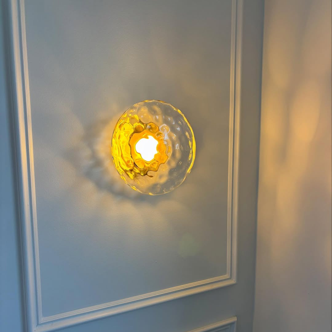 Noreva | Applique in Vetro Scultoreo con LED Integrato per Illuminazione Interni Moderni