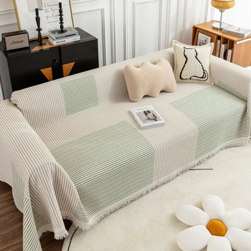 NordicNest - Copertura per divano con frange