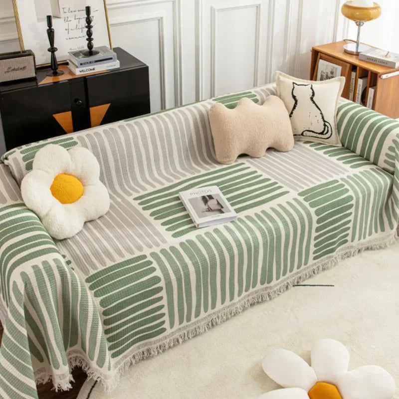 NordicNest - Copertura per divano con frange