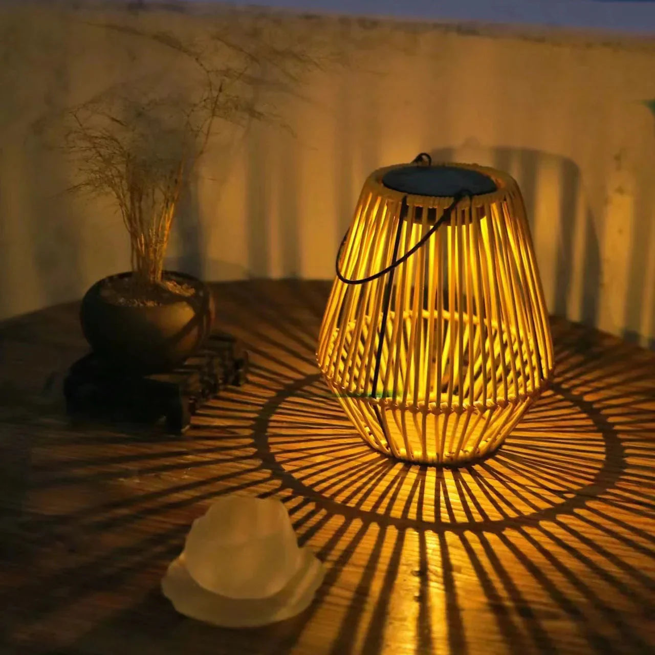 Lanterna Solare | Sensore Crepuscolare | Boho Rustico | DuskGlow