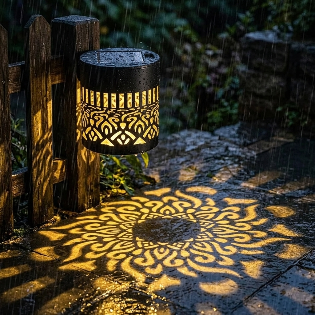 Lampada da Parete Solare | Motivo Mandala | Accensione Automatica | ShadowBloom