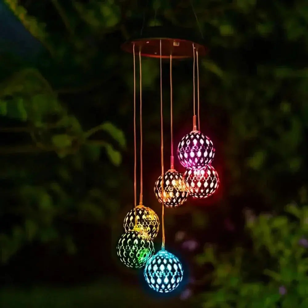 Solar-Windspiel | Illuminazione LED a cambio colore | Interruttore crepuscolare automatico | SolarSway