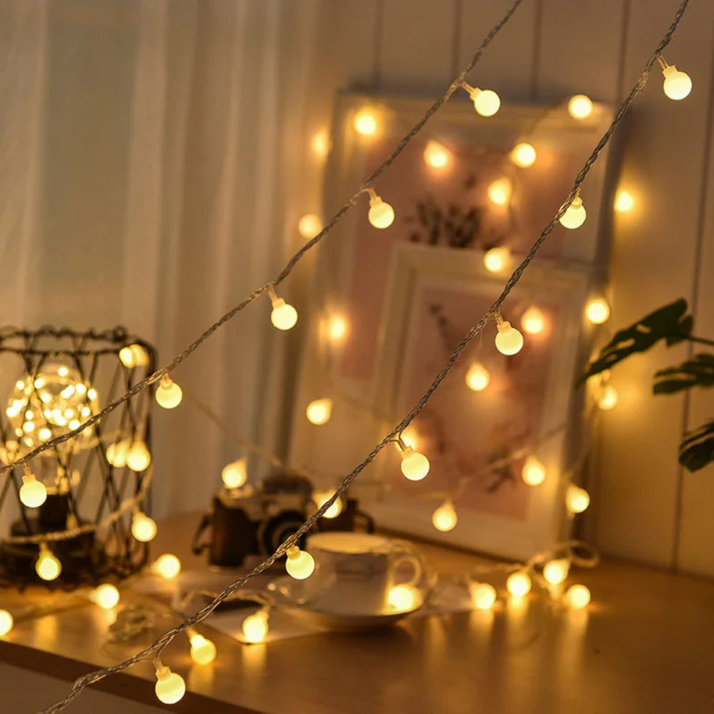 Illuminazione esterna solare a LED striscia luminosa – Illuminazione da giardino impermeabile per decorazione, 10 metri Bianco caldo