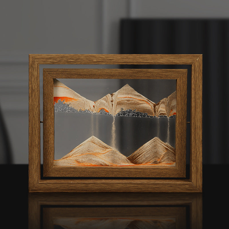 Pittura di sabbia rotante 3D in legno massello
