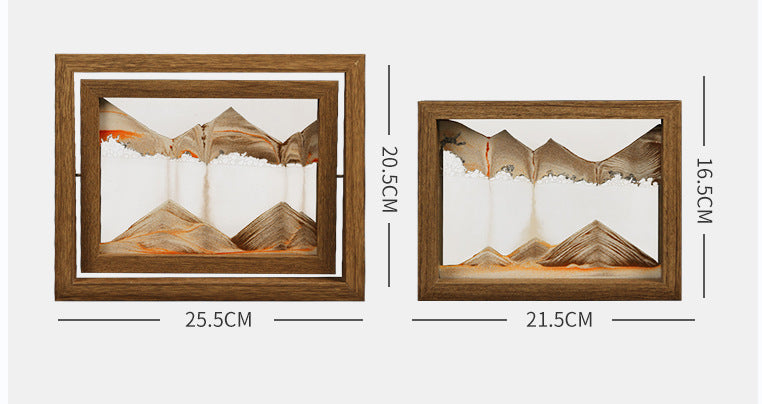 Pittura di sabbia rotante 3D in legno massello