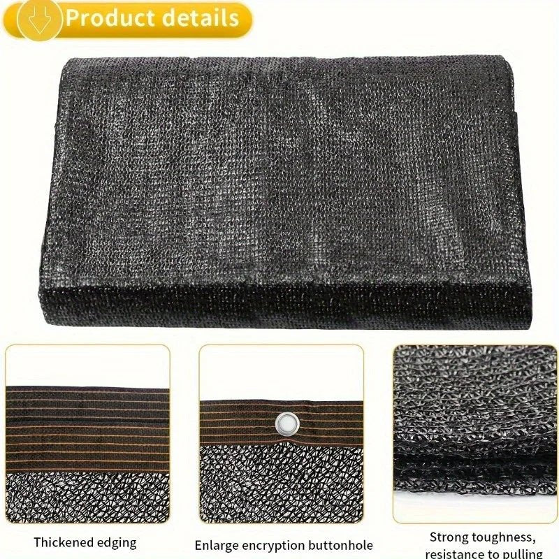 Protezione solare per serra e giardino | Rete ombreggiante UV | Resistente alle intemperie | Darkweave