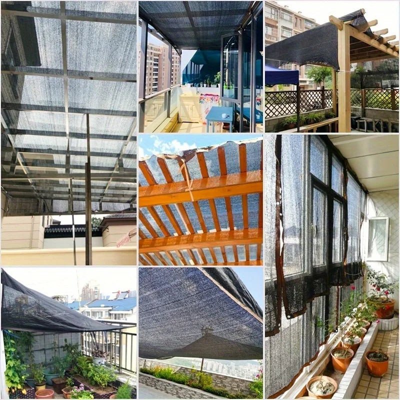 Protezione solare per serra e giardino | Rete ombreggiante UV | Resistente alle intemperie | Darkweave