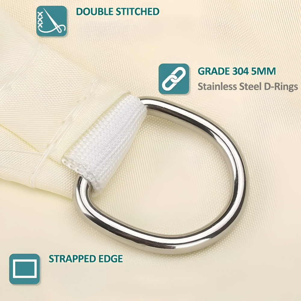 Tenda da Sole Rettangolare Impermeabile | Tessuto Outdoor Impermeabile | Protezione UV | SkyCover