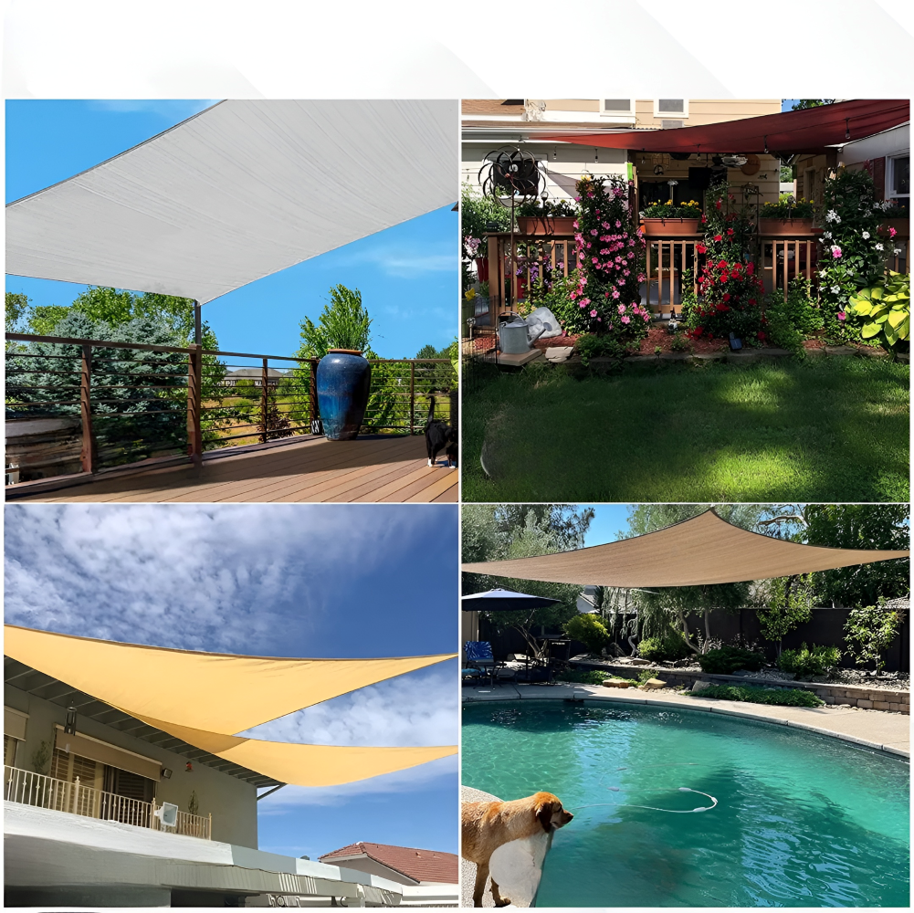 Tenda da Sole Rettangolare Impermeabile | Tessuto Outdoor Impermeabile | Protezione UV | SkyCover