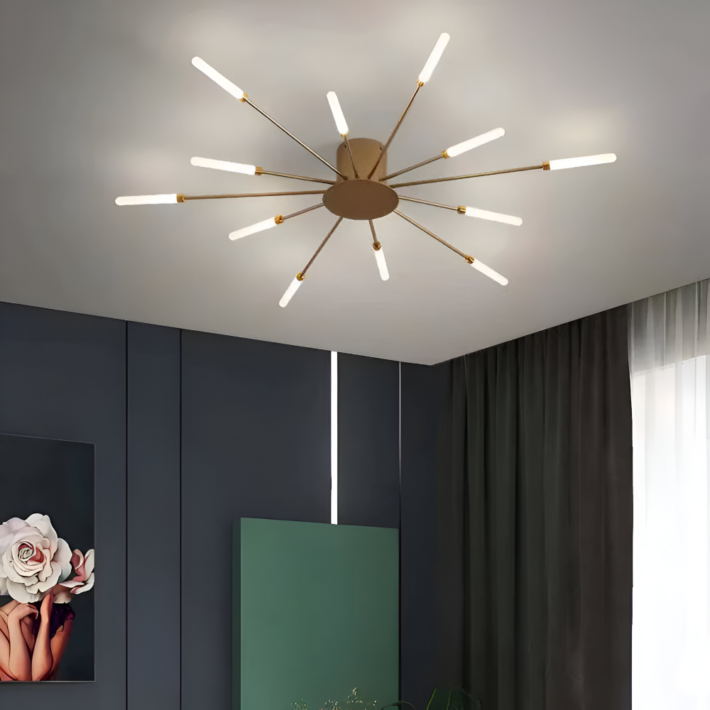 AureaSpiral – Lampada da soffitto LED di lusso con design ispirato ai fuochi d'artificio