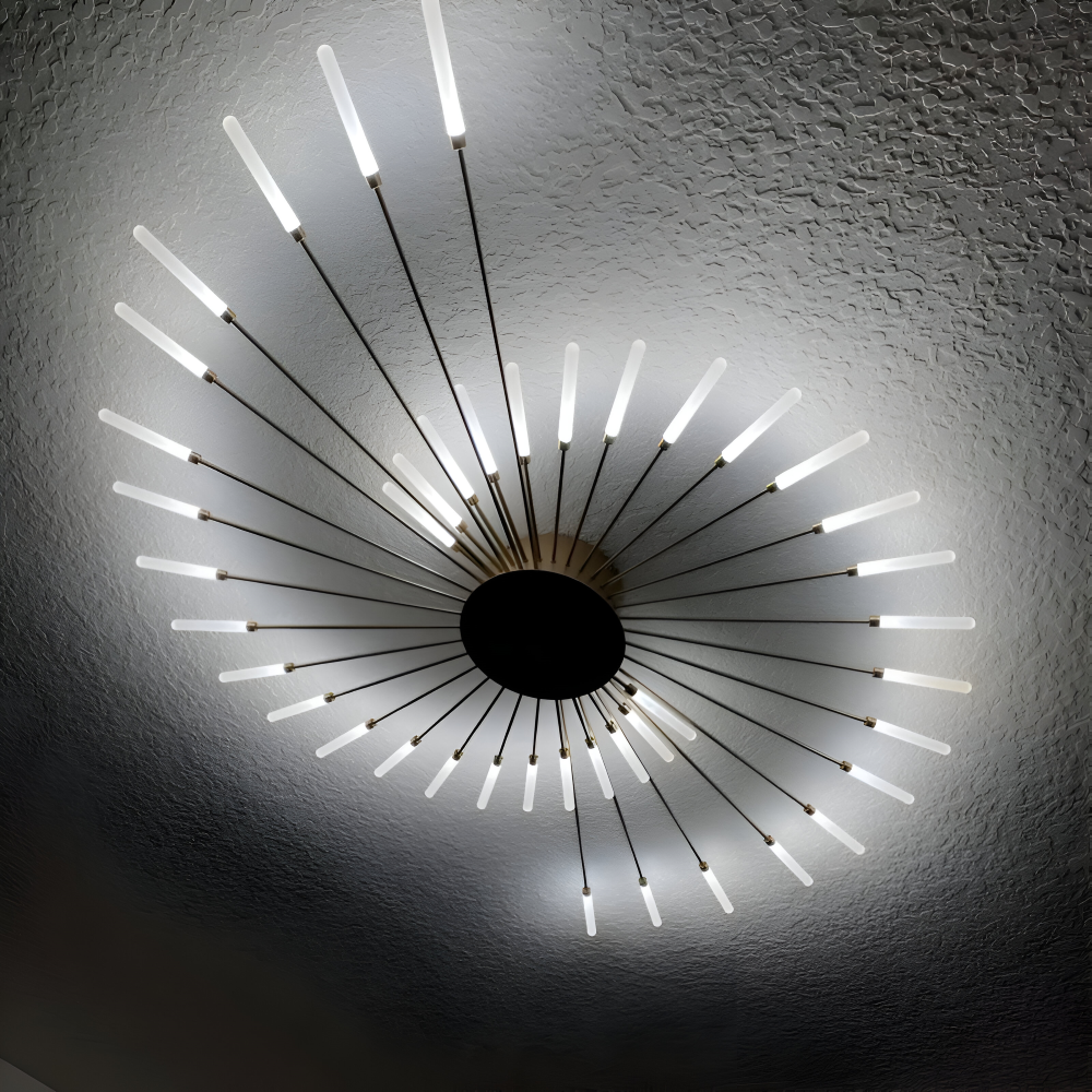 AureaSpiral – Lampada da soffitto LED di lusso con design ispirato ai fuochi d'artificio