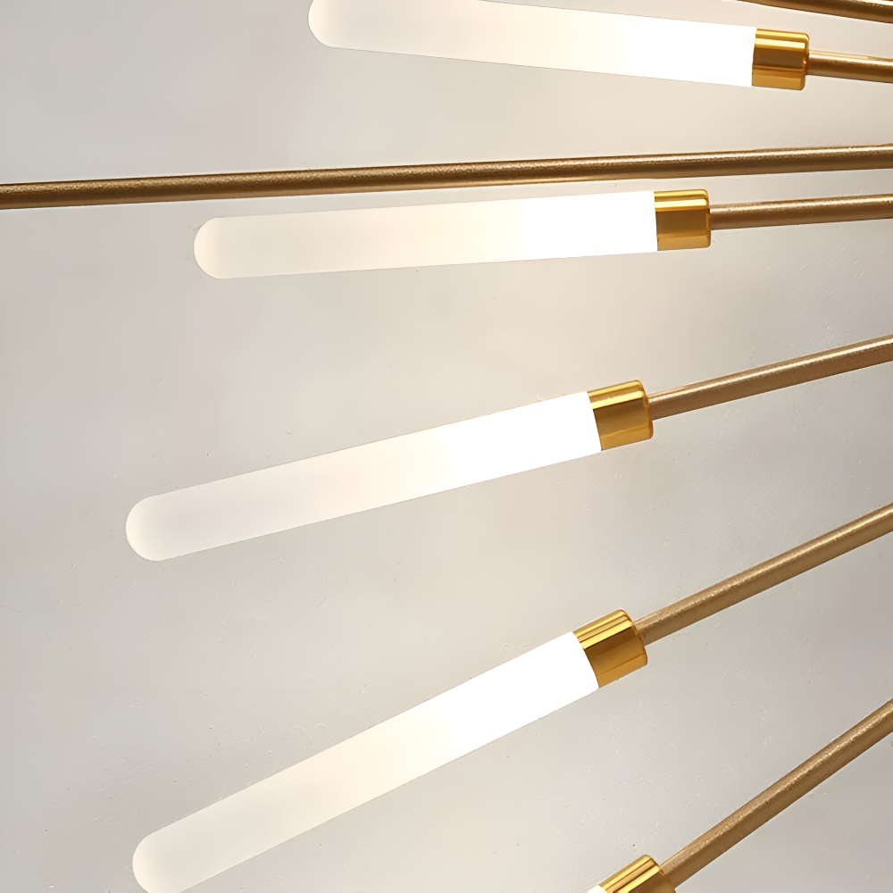 AureaSpiral – Lampada da soffitto LED di lusso con design ispirato ai fuochi d'artificio