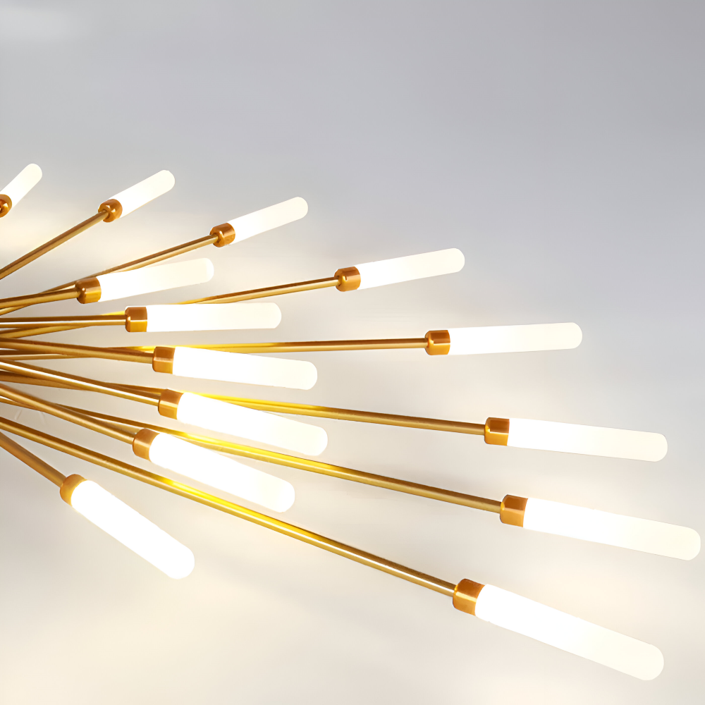 AureaSpiral – Lampada da soffitto LED di lusso con design ispirato ai fuochi d'artificio
