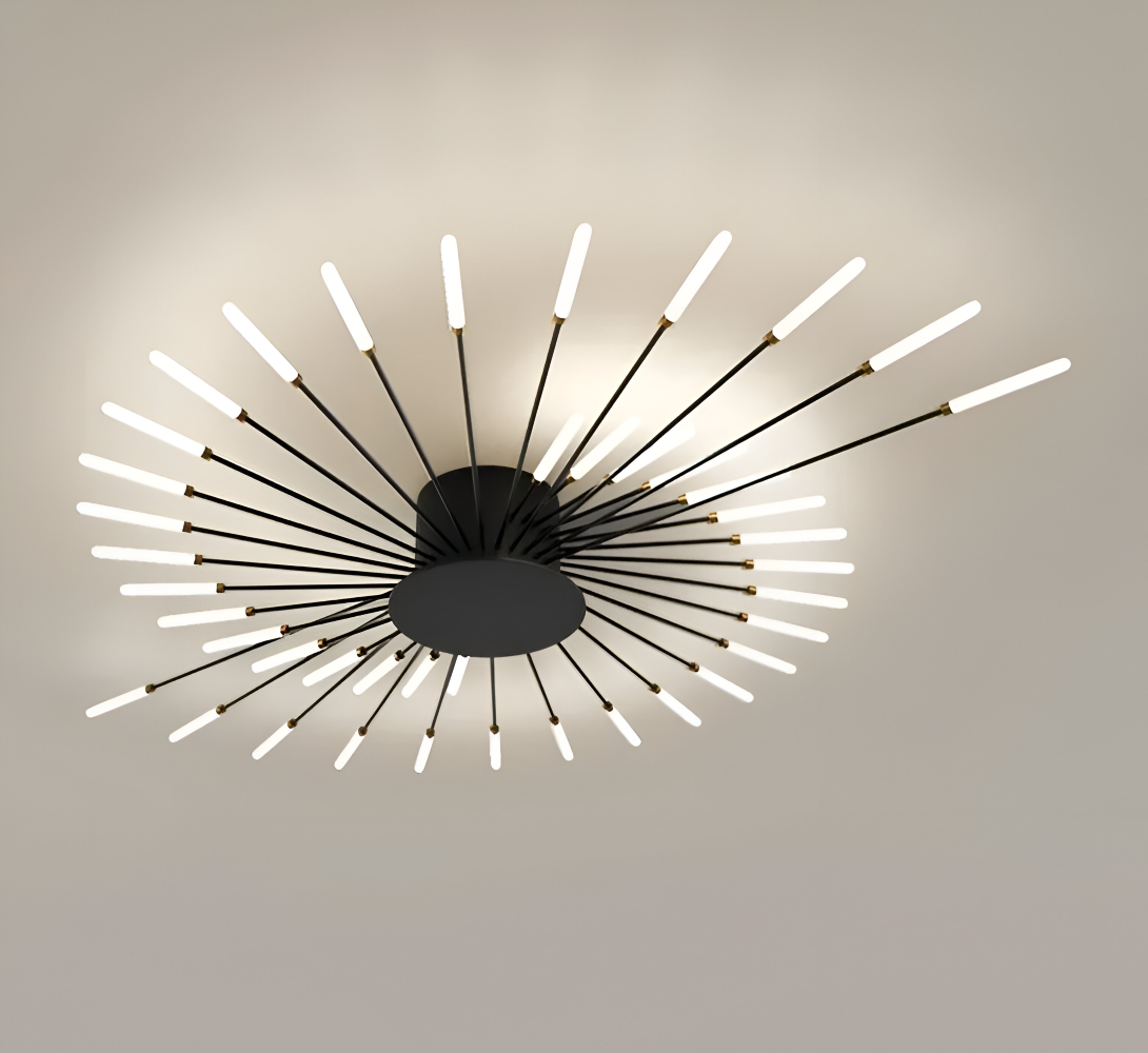 AureaSpiral – Lampada da soffitto LED di lusso con design ispirato ai fuochi d'artificio
