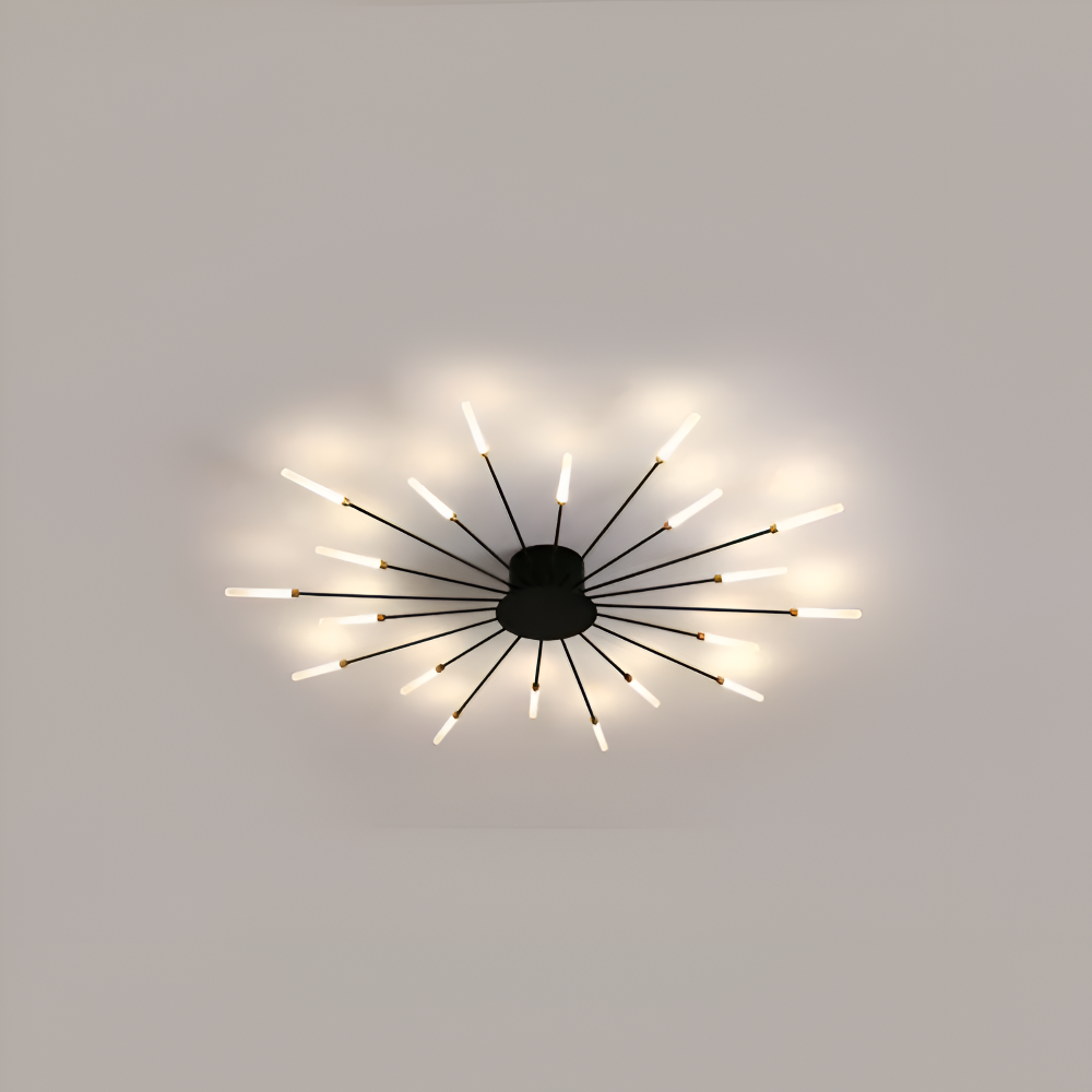 AureaSpiral – Lampada da soffitto LED di lusso con design ispirato ai fuochi d'artificio