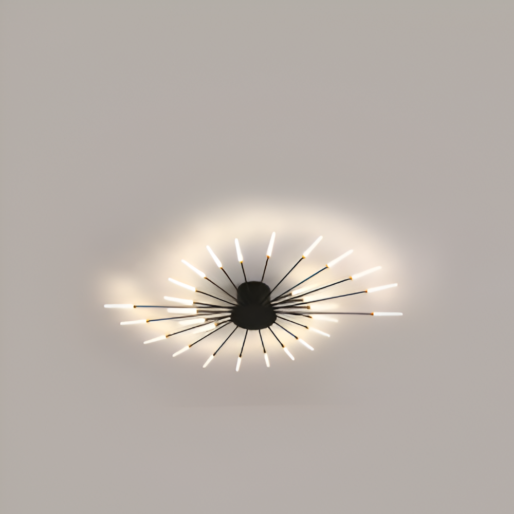 AureaSpiral – Lampada da soffitto LED di lusso con design ispirato ai fuochi d'artificio