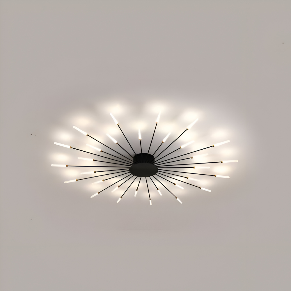AureaSpiral – Lampada da soffitto LED di lusso con design ispirato ai fuochi d'artificio